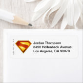 Étiquette Superman Golden S Shield brillance (En situation)