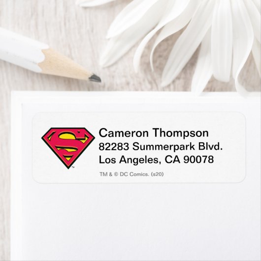 Étiquette Superman S-Shield | Logo classique (En situation)