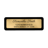 Étiquette Superposition de l'huile noire et de l'huile d'or  (Devant)