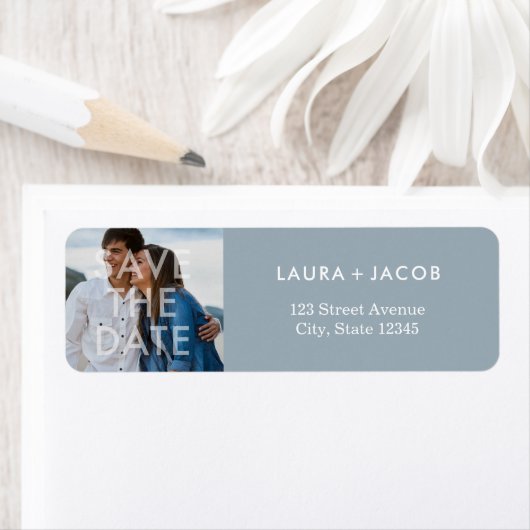 Étiquette Superposition en gras Enregistrer la date Retourne (En situation)