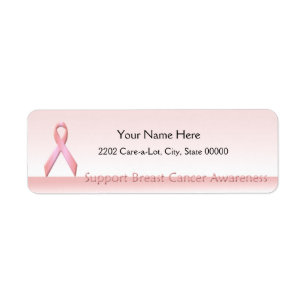 Étiquette Support Cancer du sein Sensibilisation Adresse de