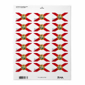 Étiquette sur mesure avec Drapeau de Floride, U.S. (Feuille entière)