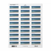 Étiquette Surf de plage Océan côtier (Feuille entière)