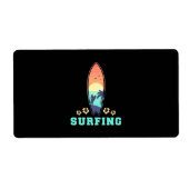 Étiquette Surf Et Fleur (Devant)