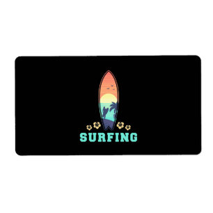 Étiquette Surf Et Fleur