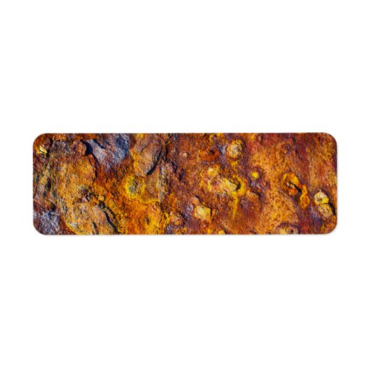 Étiquette Surface métallique rouillée (Devant)