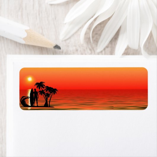 Étiquette Surfer (En situation)