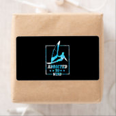 Étiquette Surfer Addicité Au Vent (En situation)