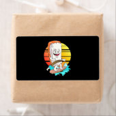 Étiquette Surfing Sushi (En situation)