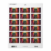 Étiquette Surreal world (Feuille entière)