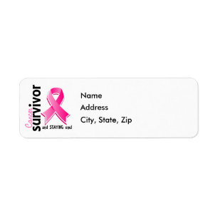 Étiquette Survivant 19 de cancer du sein