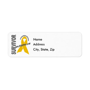 Étiquette Survivant 1 de CANCER d'ENFANCE
