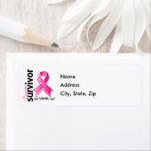 Étiquette Survivant du cancer du sein 19 (En situation)