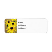 Étiquette Susans aux yeux noirs dans une rangée (Devant)