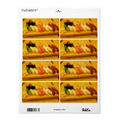 Étiquette Sushi 寿 司 (Feuille entière)