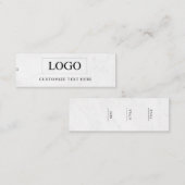 Étiquette Suspendue de Logo d'Entreprise Minimalis (Devant / Derrière)