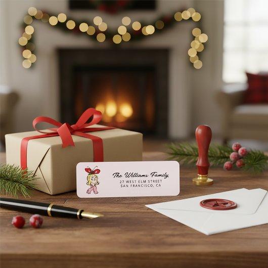 Étiquette Sweet Cindy Lou Who Portrait