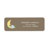 Étiquette Sweet Dreams Lullaby Boy Baby shower (Devant)