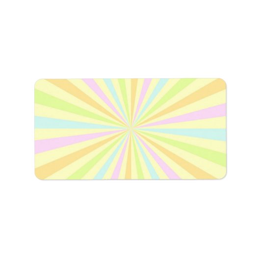 Étiquette Sweet Pastels Roulette de rotation éclate (Devant)