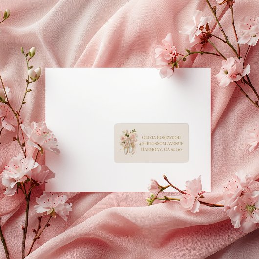 Étiquette Sweet Rosé Ballet Soirée, sur mesure