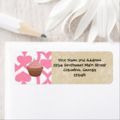 Étiquette Sweet Valentine Cupcake (En situation)