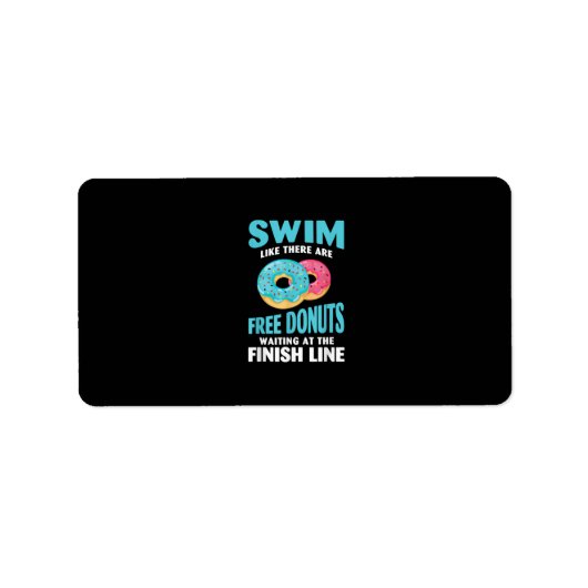 Étiquette Swimming Lover (Devant)