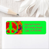 Étiquette SYMBOLE Abstrait DE Cravate Psychédélique-Dye DE L (En situation)