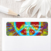 Étiquette SYMBOLE Abstrait DE Cravate Psychédélique-Dye DE L (En situation)