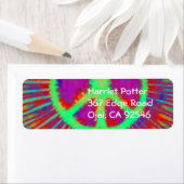 Étiquette SYMBOLE Abstrait DE Cravate Psychédélique-Dye DE L (En situation)