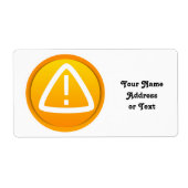 Étiquette Symbole Attention (Devant)