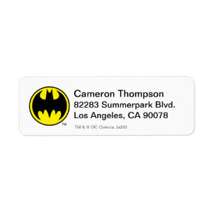 Étiquette Symbole Batman Bat Circle Logo