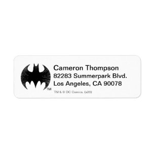 Étiquette Symbole Batman Logo Streak