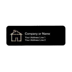 Étiquette Symbole chic de Chambre d'immobiliers