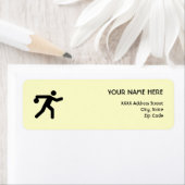 Étiquette Symbole de Bowling (En situation)