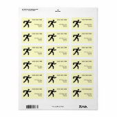 Étiquette Symbole de Bowling (Feuille entière)
