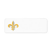 Étiquette Symbole de Fleur de Lis (Devant)