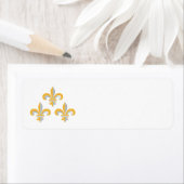 Étiquette Symbole de Fleur de Lis (En situation)