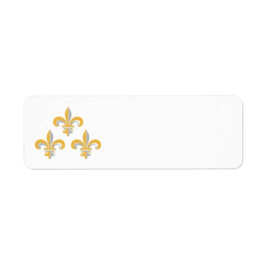 Étiquette Symbole de Fleur de Lis (Devant)