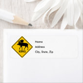 ÉTIQUETTE SYMBOLE DE LA ROUTE DE MOOSE-PASSAGE (En situation)