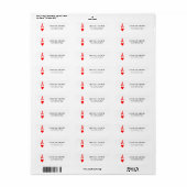 Étiquette Symbole de la Saint Valentin (Feuille entière)