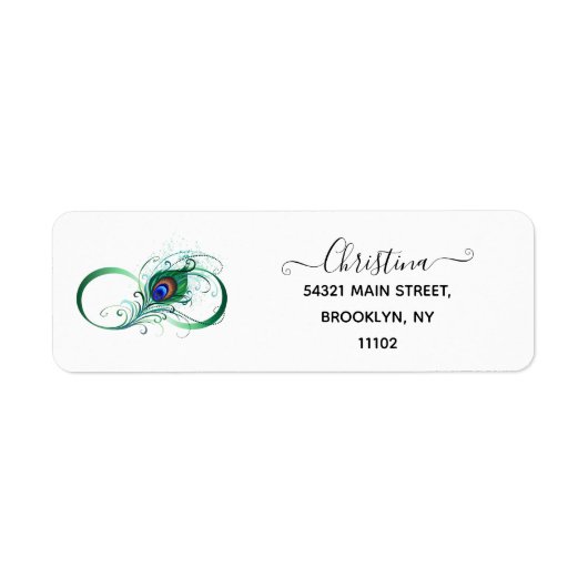 Étiquette Symbole de l'Infinity (Devant)