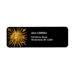 Étiquette Symbole de Louis XIV le Roi Soleil