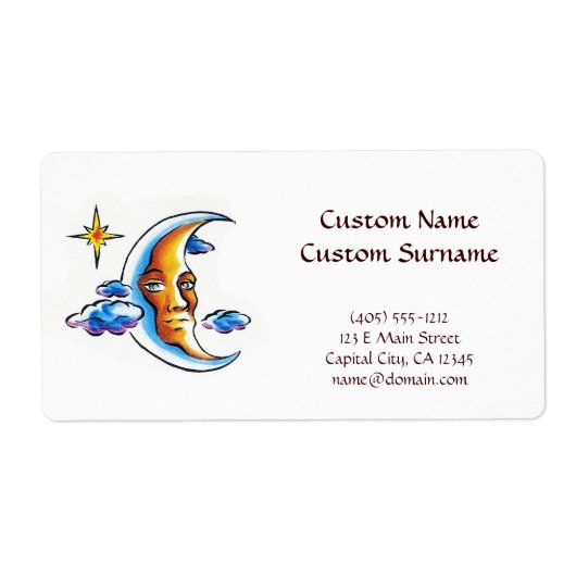 Étiquette Symbole de tatouage de dessins animés Cool Nuages  (Devant)