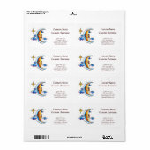 Étiquette Symbole de tatouage de dessins animés Cool Nuages  (Feuille entière)