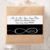 Étiquette Symbole d'infini Connexion Mariage d'amour infini (En situation)