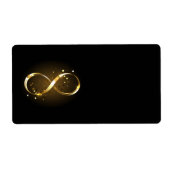 Étiquette Symbole d'infini doré (Devant)
