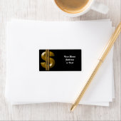 Étiquette SYMBOLE Dollar Or (En situation)