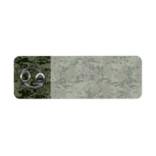 Étiquette Symbole du cancer du zodiaque sur la caméra numéri (Devant)