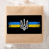 Étiquette SYMBOLE DU Drapeau Ukraine (En situation)