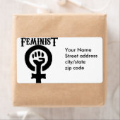 Étiquette Symbole féministe (En situation)